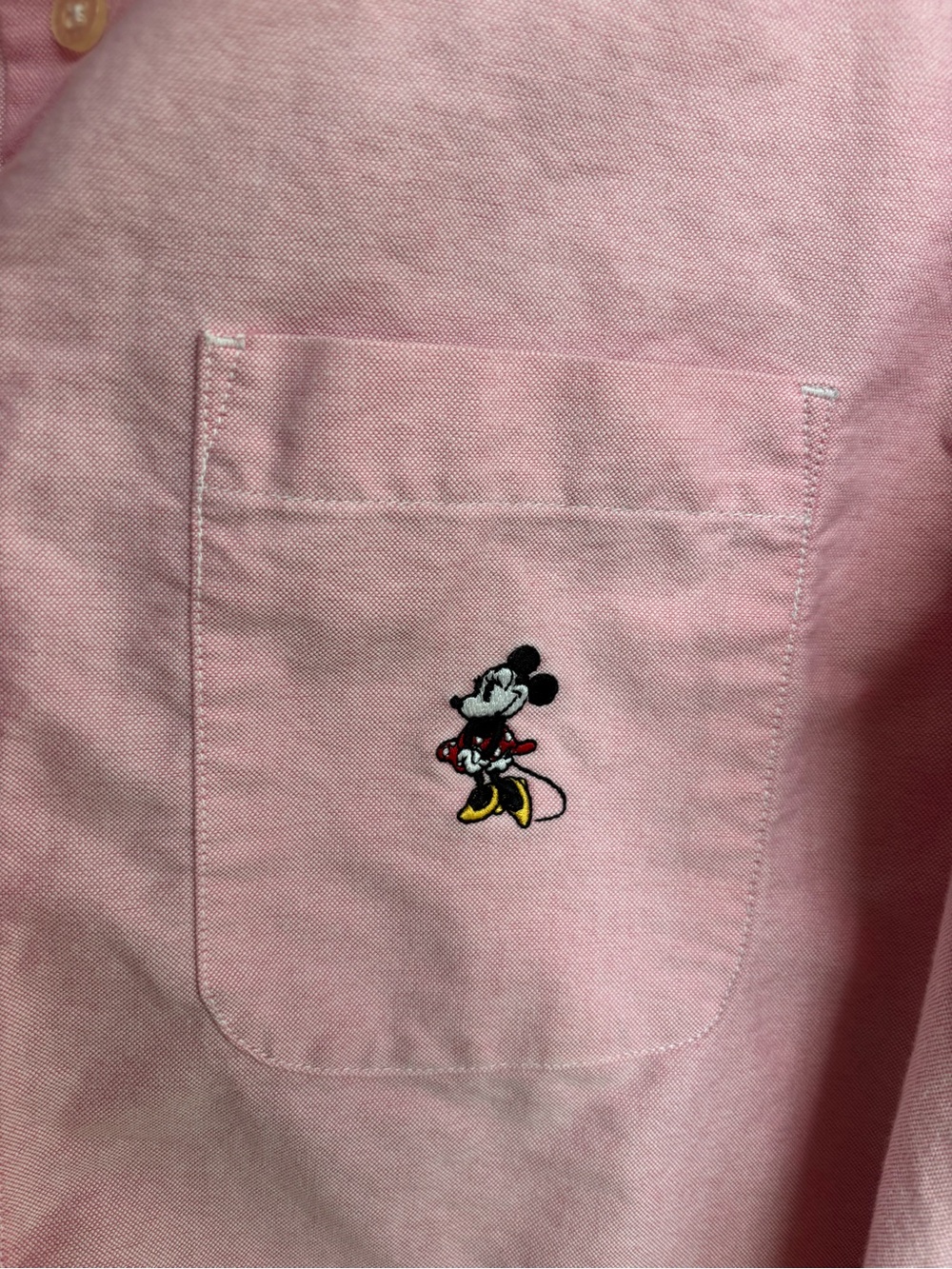 Vintage 90s Walt Disney Minnie Mouse Pink Button-Up Shirt - Picture 2 of 4